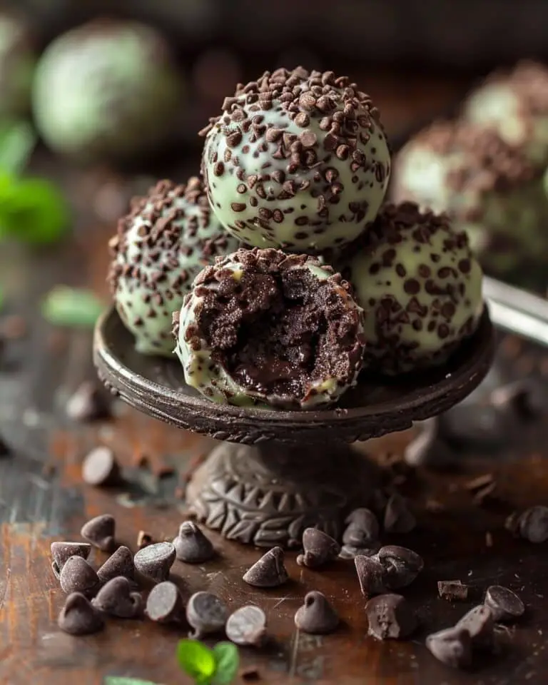 Mint Chocolate Chip Protein Balls