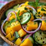 Refreshing Mango Cucumber Salad