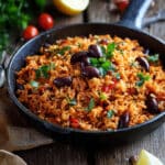 Healthy Mediterranean Rice and Beans