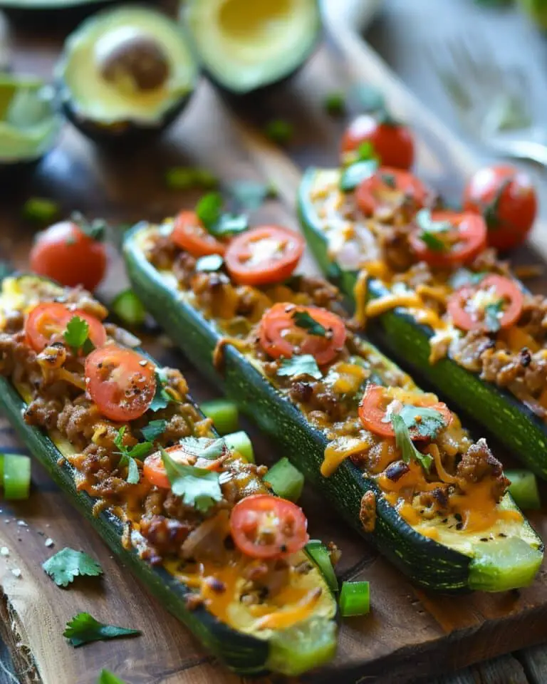 Taco Zucchini Boats