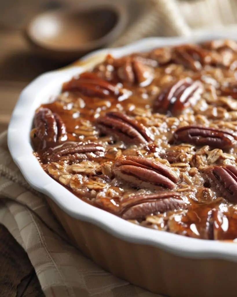 Pecan Pie Baked Oatmeal