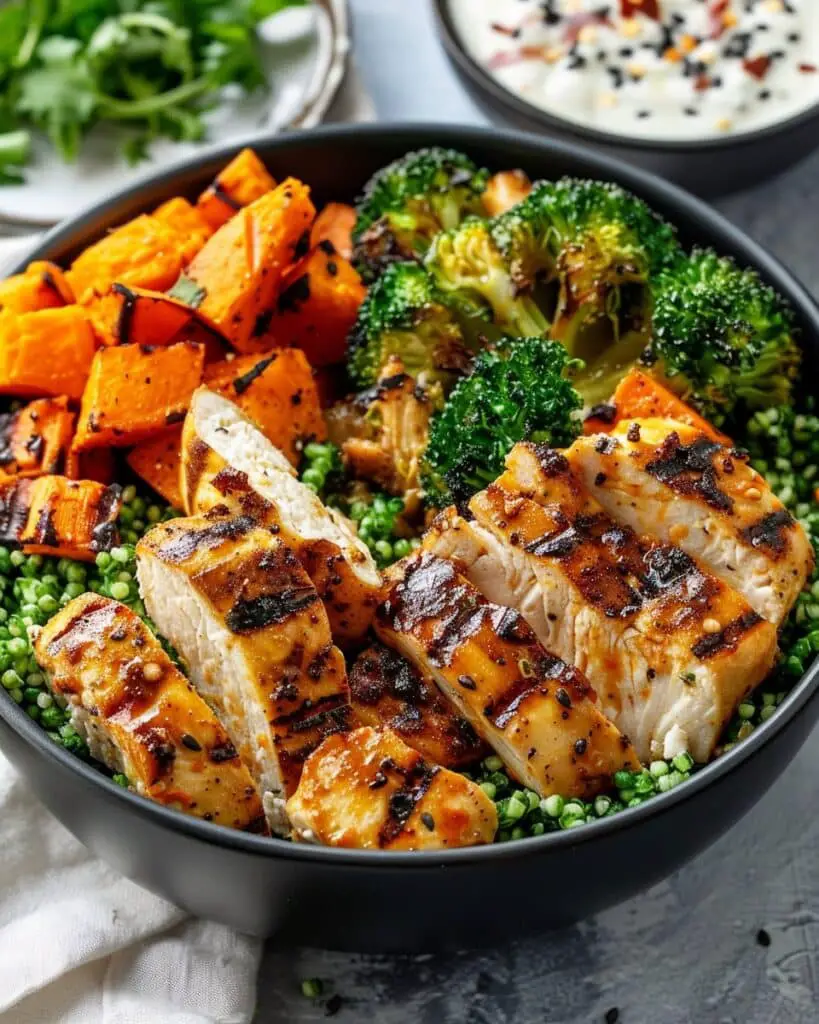 Easy & Healthy Chicken and Sweet Potato Bowls