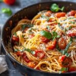 Roasted Tomato and Garlic Ricotta Pasta