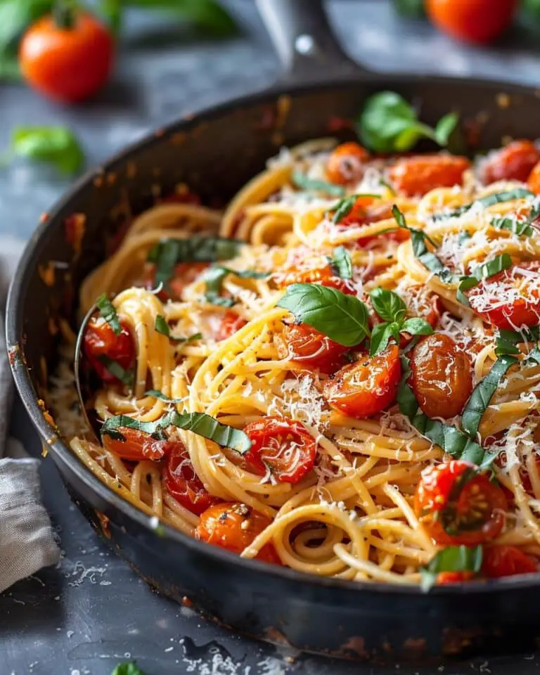 Roasted Tomato and Garlic Ricotta Pasta
