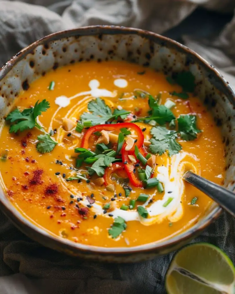 Simple Thai Coconut Red Lentil Soup