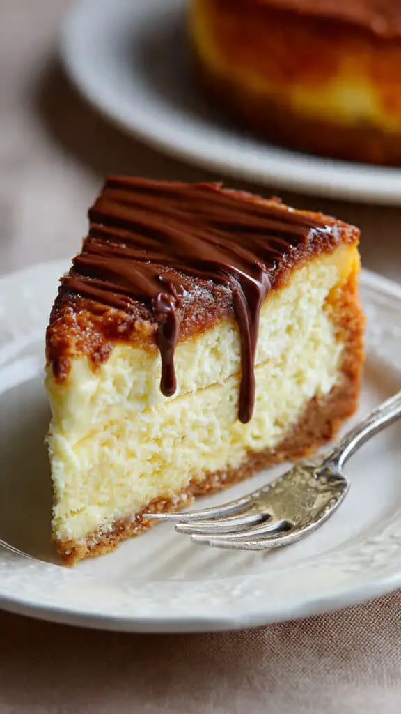 Boston Cream Pie Cheesecake