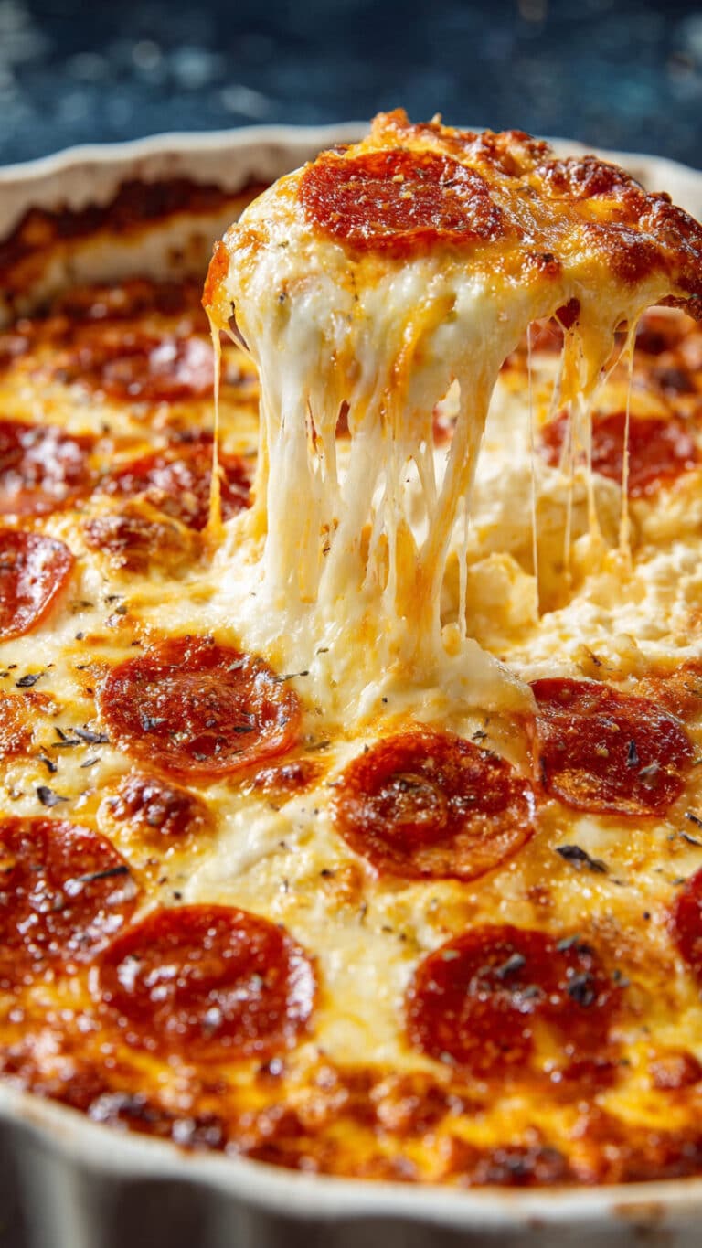 Cheesy Baked Pizza Dip