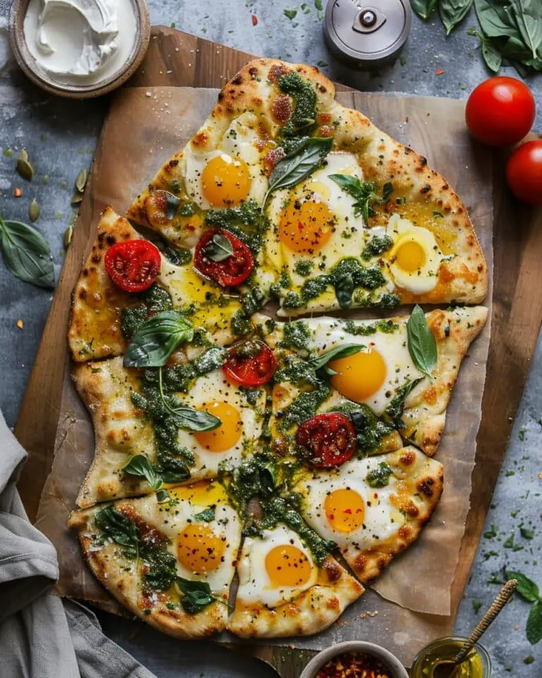 Savory Hot Honey Flatbread Pizza