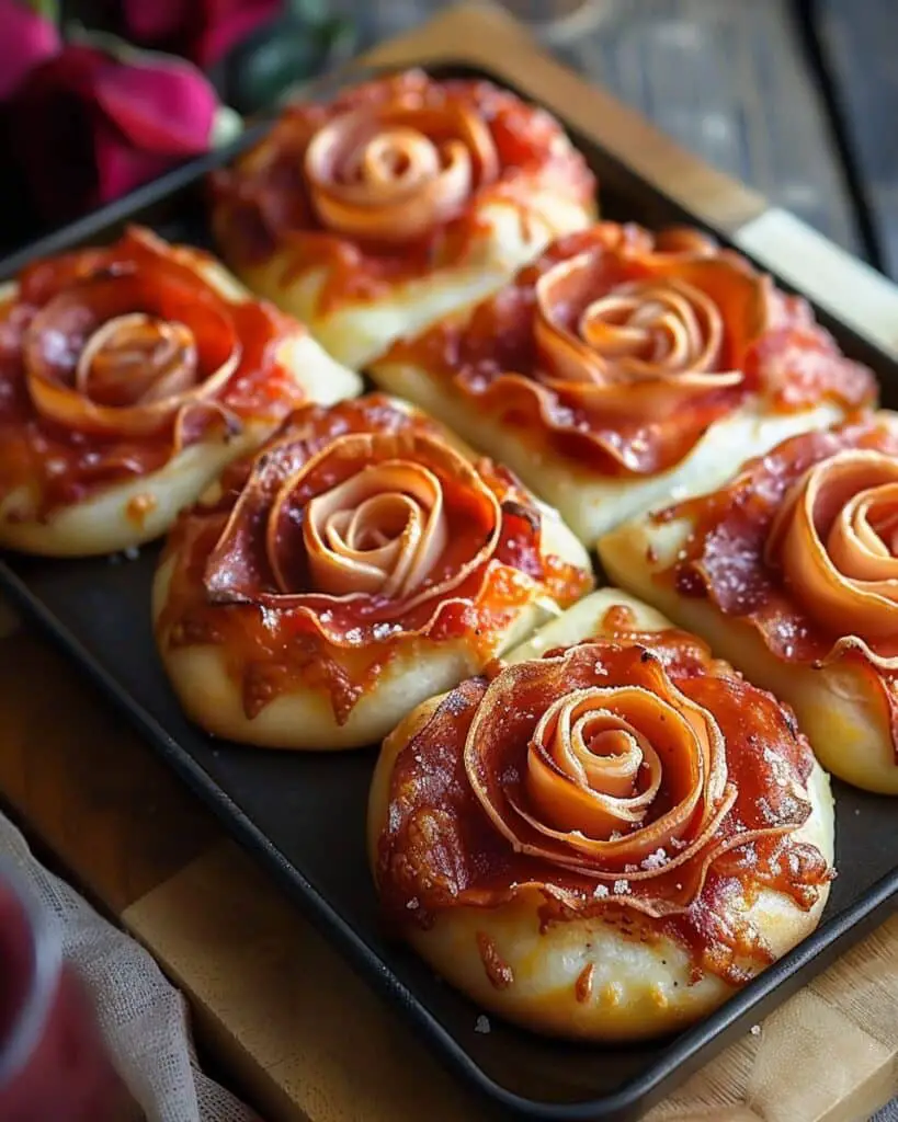 Easy Pizza Roses