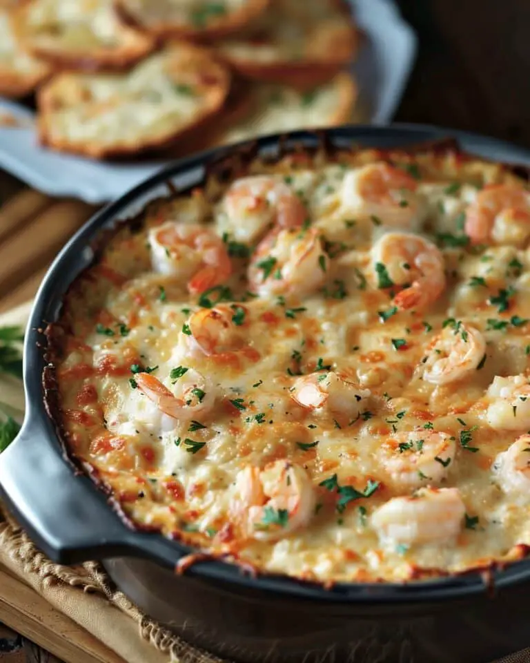 Cheesy Shrimp & Crab Bake Dip