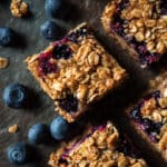 No Bake Blueberry Oat Bars