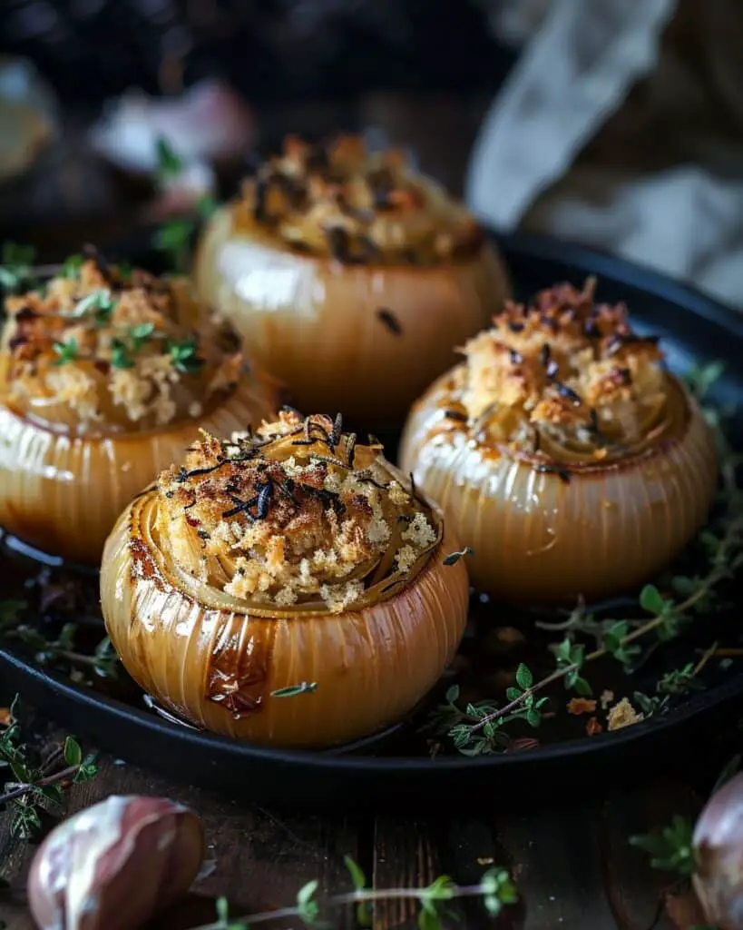 Greek Stuffed Onions
