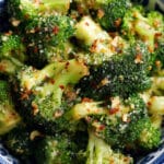Copycat Longhorn Garlic Parmesan Broccoli