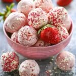 No-Bake Strawberry Cheesecake Protein Balls