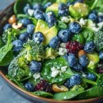 Blueberry Broccoli Spinach Salad