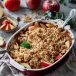 Healthy Breakfast Apple Crumble