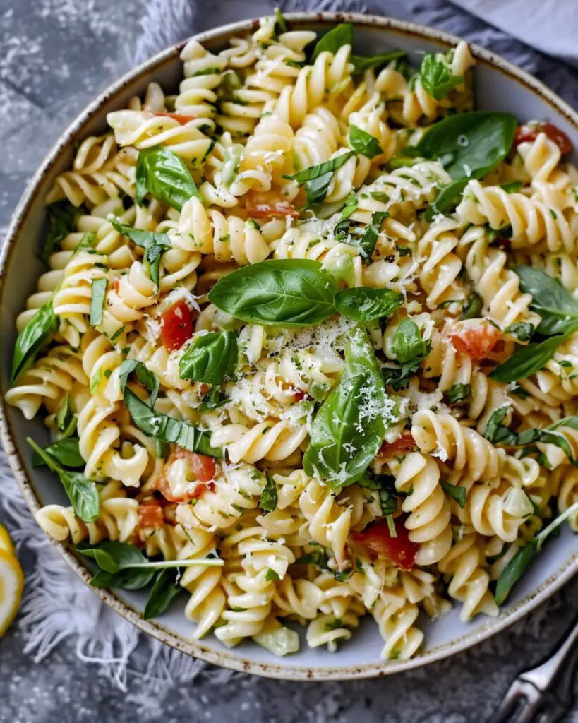 Basil Lemon Pasta Salad