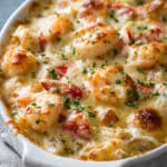 Cheesy Shrimp & Crab Bake