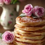 Fluffy Rose Water Pancakes