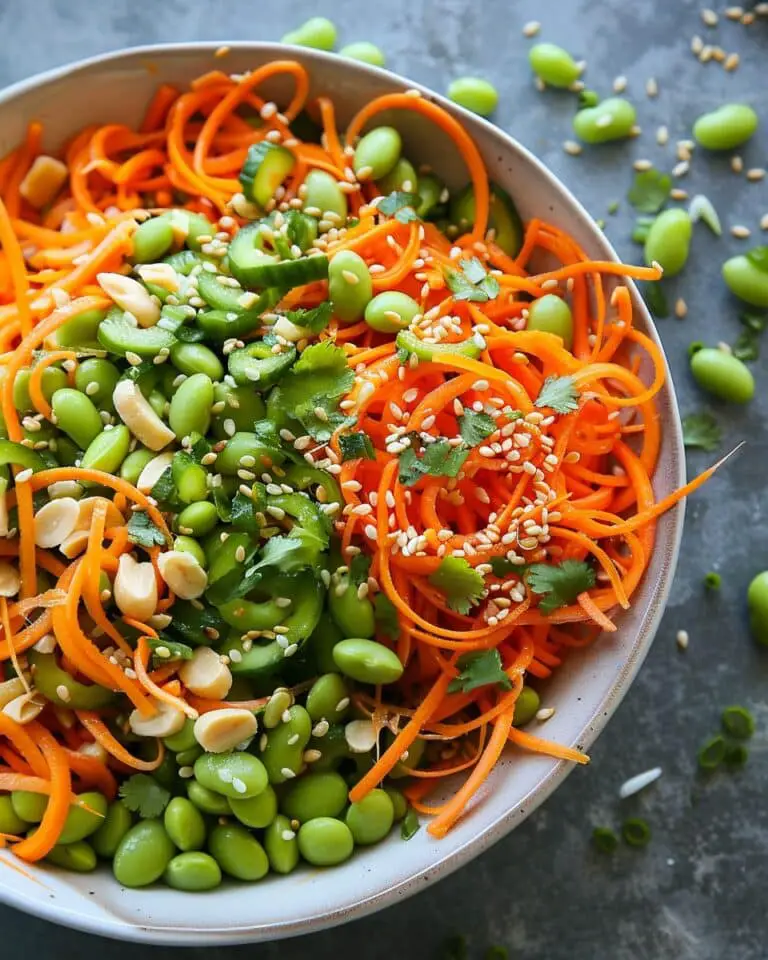 Edamame, Carrot and Cucumber Salad