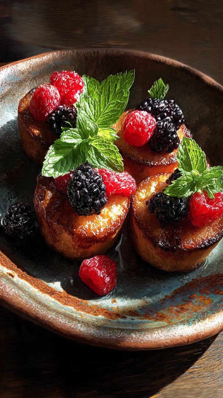 Brown Butter Berry Tea Cakes