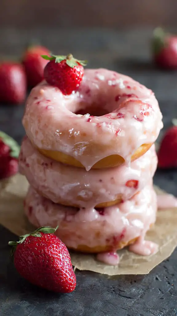 Strawberry Donuts