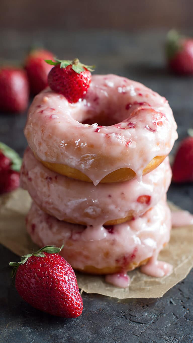 Strawberry Donuts
