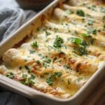 Creamy White Chicken Enchiladas