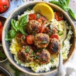 Greek Meatballs in Lemon Sauce