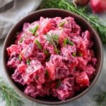 Authentic Russian Beet Potato Salad