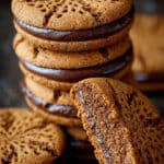 Pumpkin Nutella-Stuffed Cookies