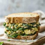 Spinach Artichoke White Bean Sandwich