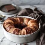 Chocolate Croissant Breakfast Bake