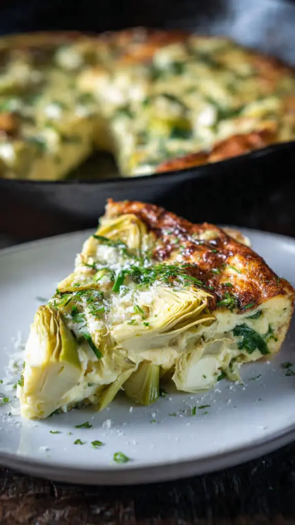 Easy Artichoke Leek Frittata Recipe