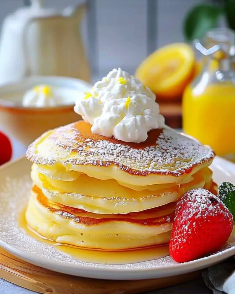 Cloud-like Lemon Soufflé Pancakes