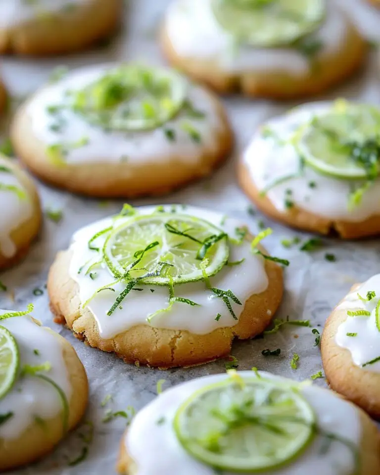 Easy Key Lime Cookies With Lime Glaze
