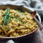 Ultimate Creamy One-Pan Garlicky Lentil Rice