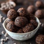 No-Bake Chocolate Peanut Butter Protein Balls