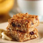 Banana Oatmeal Bars for a Healthy Snack