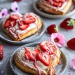 Delicious Strawberry Cream Cheese Heart Danishes