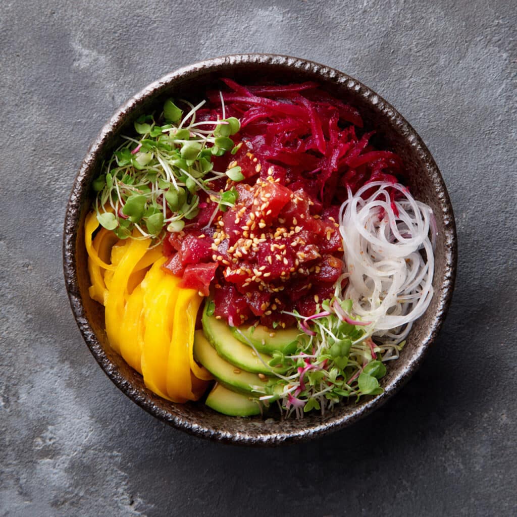 Vegan Beet Poke Bowl