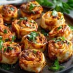 Spicy Harissa Chicken Pinwheels