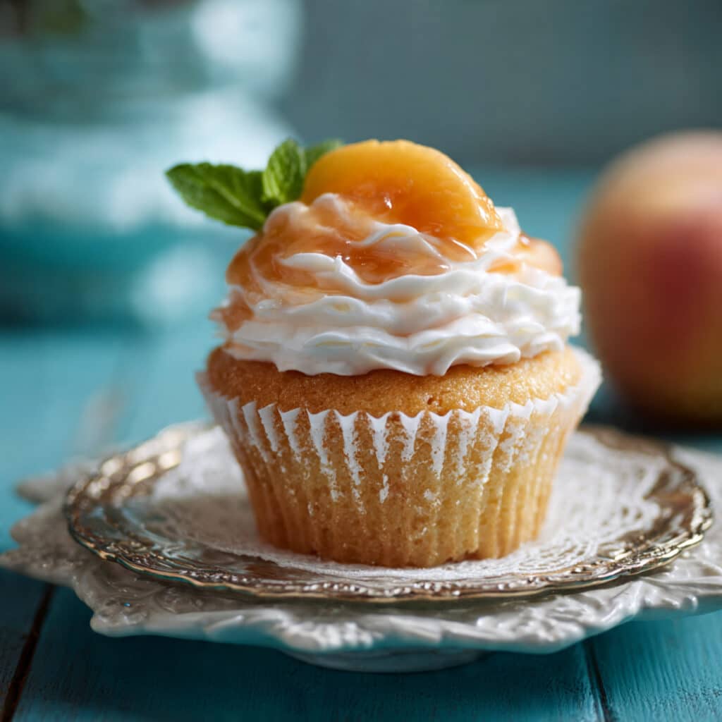 Peach Bellini Cupcakes