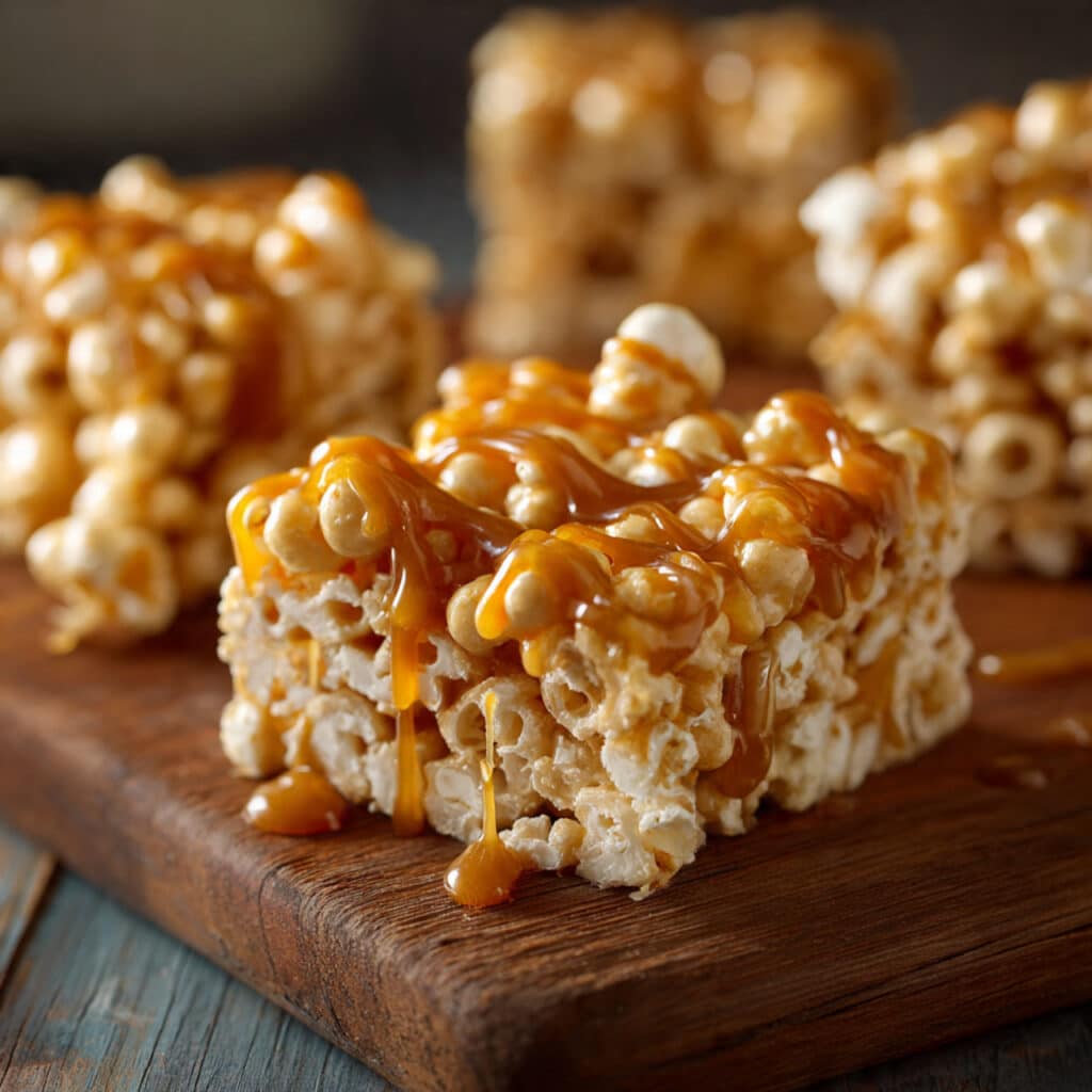 Caramel Popcorn Dessert Bars