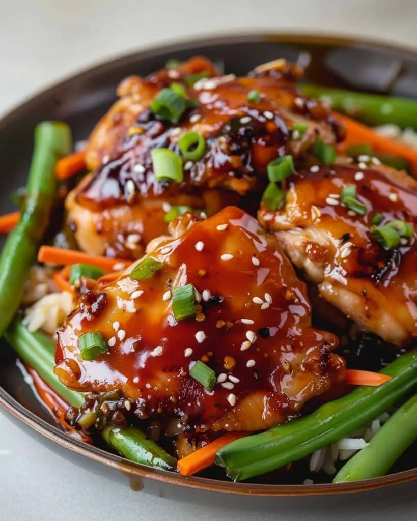 Teriyaki Glazed Chicken Thighs