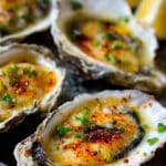 Smoky Lemon Garlic Grilled Oysters