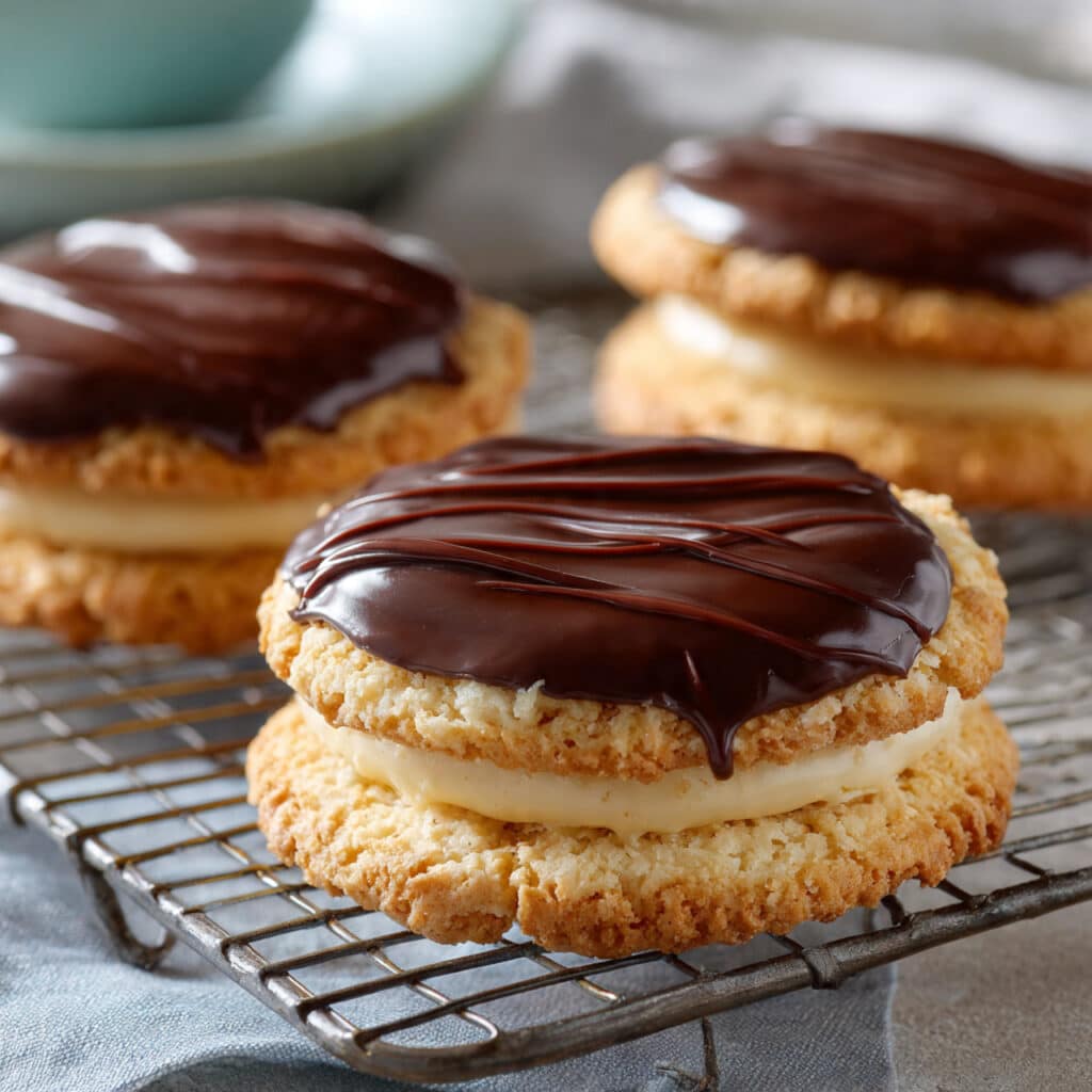 Boston Cream Pie Cookies