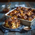 Chocolate Croissant Bread Pudding
