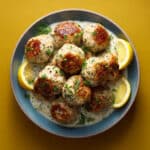 Creamy Lemon Pepper Chicken Meatballs