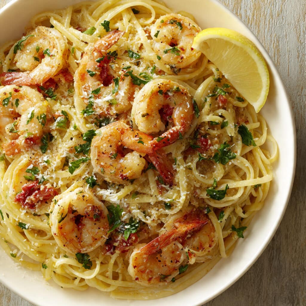 Shrimp Scampi Linguini